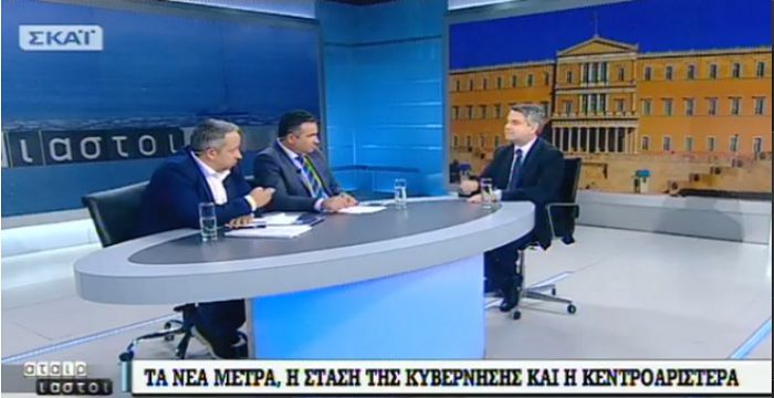 Οδυσσέας: "Χρειάζεται οικουμενική Κυβέρνηση για να βγει η χώρα από το αδιέξοδο" (vd)
