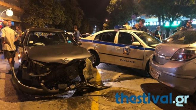 Θεσσαλονίκη | Σύγκρουση περιπολικού με ΙΧ - Τέσσερις τραυματίες