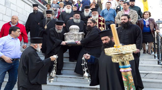 &Epsilon;&pi;έ&sigma;&tau;&rho;&epsilon;&psi;&epsilon; &sigma;&tau;&eta;&nu; &Pi;ά&tau;&rho;&alpha; &eta; &tau;&iota;&mu;ί&alpha; &Kappa;ά&rho;&alpha; &tau;&omicron;&upsilon; &Alpha;&gamma;ί&omicron;&upsilon; &Alpha;&pi;&omicron;&sigma;&tau;ό&lambda;&omicron;&upsilon; &Alpha;&nu;&delta;&rho;έ&omicron;&upsilon; (&epsilon;&iota;&kappa;ό&nu;&epsilon;&sigmaf;)