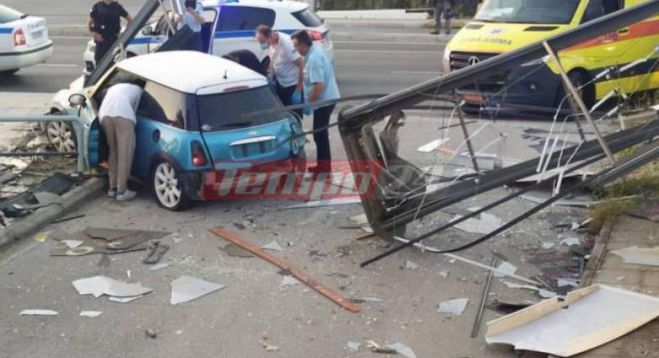&Sigma;&omicron;&beta;&alpha;&rho;ό &tau;&rho;&omicron;&chi;&alpha;ί&omicron; &mu;&epsilon; &tau;&rho;&epsilon;&iota;&sigmaf; &tau;&rho;&alpha;&upsilon;&mu;&alpha;&tau;ί&epsilon;&sigmaf; &sigma;&tau;&eta;&nu; &epsilon;&theta;&nu;&iota;&kappa;ή &omicron;&delta;ό "&Alpha;&theta;&eta;&nu;ώ&nu; - &Pi;&alpha;&tau;&rho;ώ&nu;"