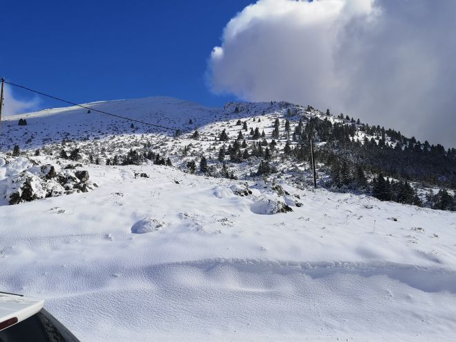 Χιόνια | Νέα φωτογραφικά "κλικ" από το Χιονοδρομικό Κέντρο Μαινάλου!