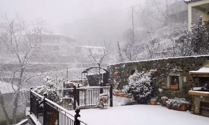 Η κακοκαιρία "Barbara" στο Καστρί (vd)