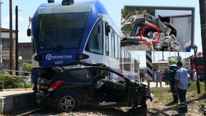 Πάτρα | Βίντεο σοκ από τη σύγκρουση τρένου με ΙΧ – Ο οδηγός μιλά σώος μέσα από τα συντρίμμια