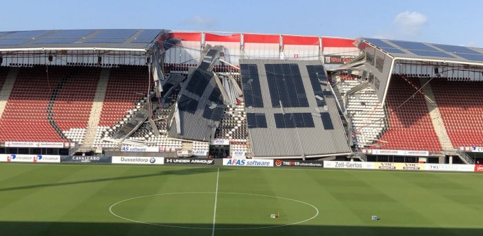 Ολλανδία | Κατέρρευσε η στέγη στο γήπεδο της Αλκμάαρ!