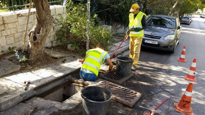 Μεγαλόπολη | Καθαρισμός σε φρεάτια και αγωγούς στην πόλη