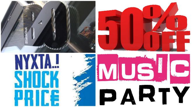 Black Out - &quot;Shock Price&quot; | Εκπτώσεις 50% σε όλα τα jeans - Συνεργασία με Copolla και Music Party!