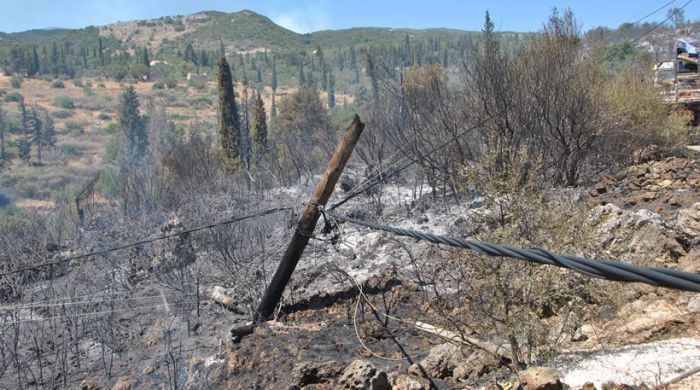 Χωρίς ενεργό μέτωπο οι φωτιές στην Ηλεία