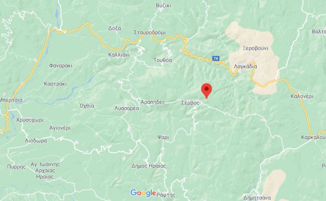 Σεισμός 3.3 Ρίχτερ στη Γορτυνία - Αισθητός και στην Τρίπολη