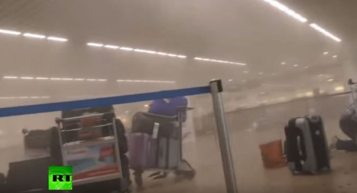 Νέο συγκλονιστικό βίντεο από την έκρηξη στις Βρυξέλλες (vd)