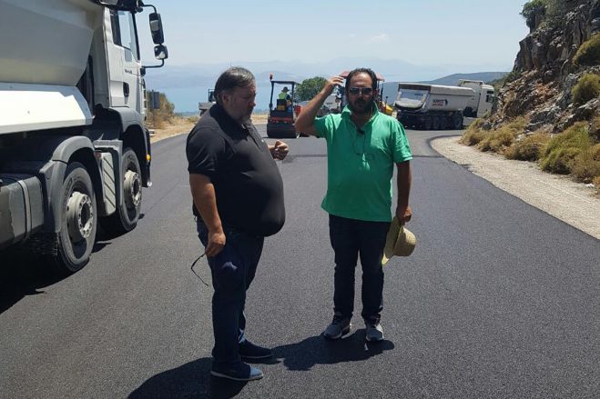 Νέα άσφαλτος στον παλιό δρόμο &quot;Τρίπολης - Άργους&quot; (εικόνες)