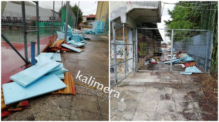 Τρίπολη | Συνεργεία του Δήμου απομακρύνουν τα πάνελ από το ΔΑΚ