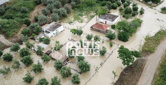 «Πνίγηκε» το Στρέφι στην Ηλεία – Τεράστιες καταστροφές! (εικόνες)