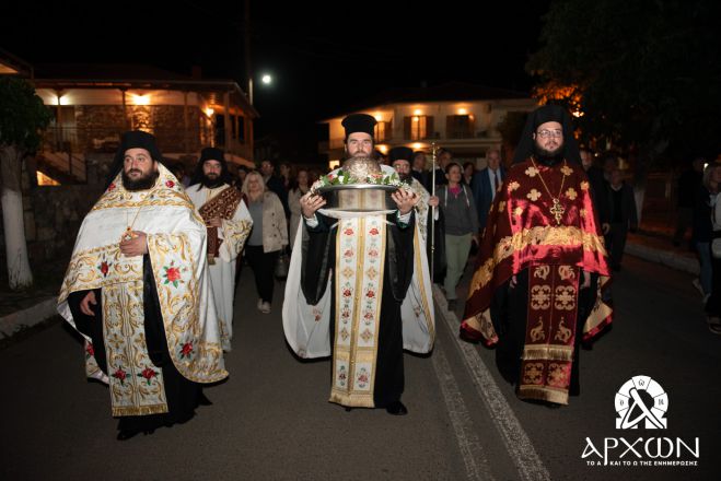 Αρχιερατικός Εσπερινός του Νεομάρτυρος Δημητρίου στο Μερκοβούνι (εικόνες)