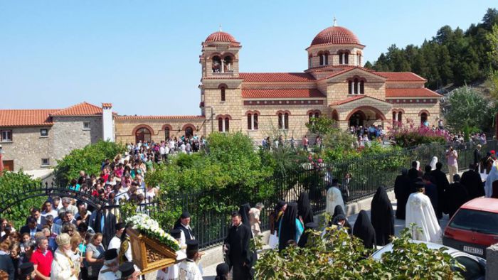 Η γιορτή της Παναγίας στη Μονή Μαλεβής