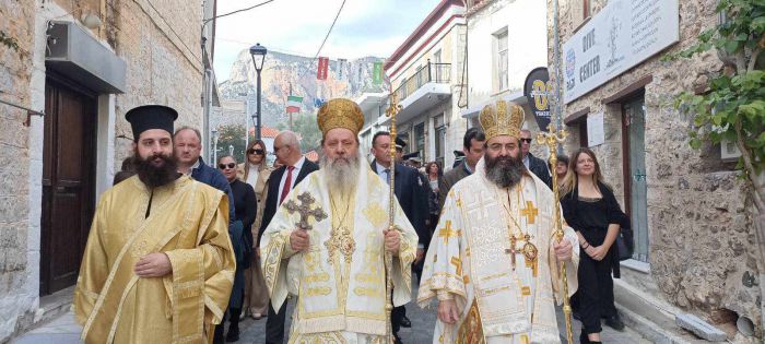 Εορτασμός των Εισοδίων της Θεοτόκου στο Λεωνίδιο - Υποδοχή της Ιεράς Εικόνας της Παναγίας της Έλωνας