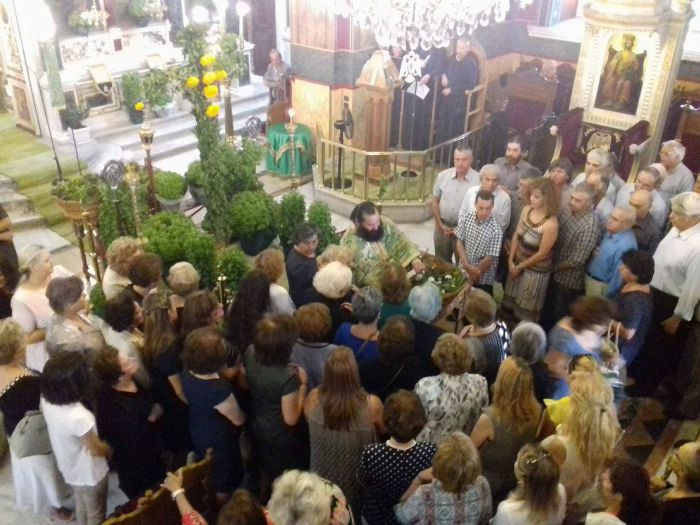 &Eta; &gamma;&iota;&omicron;&rho;&tau;ή Ύ&psi;&omega;&sigma;&eta;&sigmaf; &tau;&omicron;&upsilon; &Tau;&iota;&mu;ί&omicron;&upsilon; &Sigma;&tau;&alpha;&upsilon;&rho;&omicron;ύ &sigma;&epsilon; &Tau;&rho;ί&pi;&omicron;&lambda;&eta;, &Kappa;&alpha;&lambda;&tau;&epsilon;&zeta;έ&sigmaf; &kappa;&alpha;&iota; &Nu;&epsilon;&sigma;&tau;ά&nu;&eta; (&epsilon;&iota;&kappa;ό&nu;&epsilon;&sigmaf;)