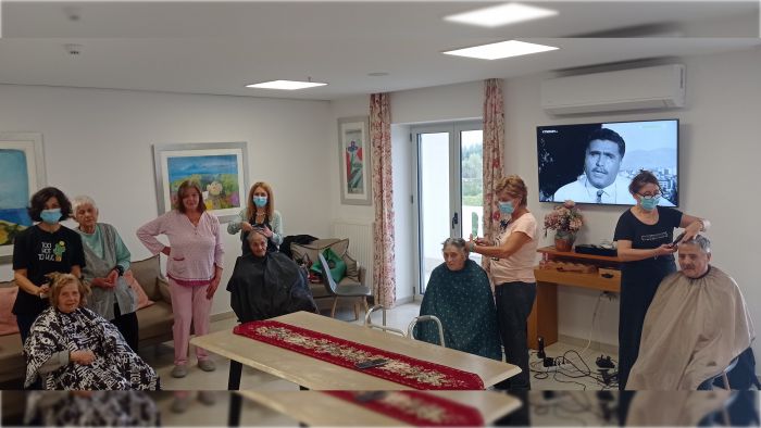 Πράξη αγάπης από το Σωματείο Κουρέων Κομμωτών στο Δεκάζειο Γηροκομείο