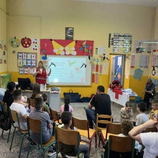 Εκπαίδευση Πρώτων βοηθειών στη Σχολική Κοινότητα Κοντοβάζαινας από τον Ελληνικό Ερυθρό Σταυρό