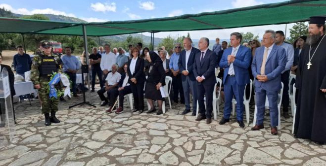 Λαμπρόπουλος από τον Άγιο Πέτρο Κυνουρίας: «Η μνήμη είναι οδηγός και η ενότητα των τοπικών κοινωνιών η μεγαλύτερη δύναμή μας»