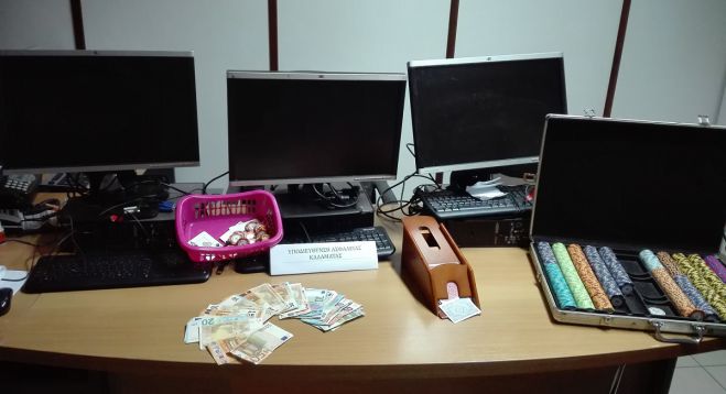 Συλλήψεις για παράνομα τυχερά παιχνίδια στη Μεσσηνία