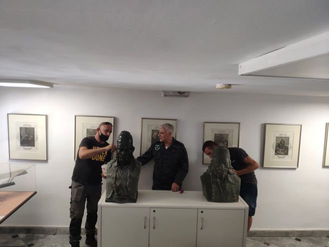 Πολεμικό Μουσείο | Καθαρίστηκαν προτομές με την ευγενική χορηγία του Δήμου Τρίπολης
