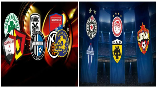 Champions League | Europa League: &Mu;&epsilon; &pi;&omicron;&iota;&omicron;&upsilon;&sigmaf; &kappa;&lambda;&eta;&rho;ώ&theta;&eta;&kappa;&alpha;&nu; &Omicron;&Sigma;&Phi;&Pi;, &Alpha;&Epsilon;&Kappa;, &Pi;&Alpha;&Omicron;&Kappa;, &Pi;&Alpha;&Omicron; &kappa;&alpha;&iota; &Pi;&alpha;&nu;&iota;ώ&nu;&iota;&omicron;&sigmaf;!