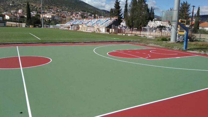 Άστρος | Ολοκληρώθηκαν τα έργα στο ανοικτό γήπεδο μπάσκετ