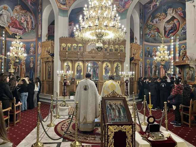 Εορτασμός των Τριών Ιεραρχών με τη συμμετοχή μαθητών του Μουσικού Σχολείου Τρίπολης (vd)