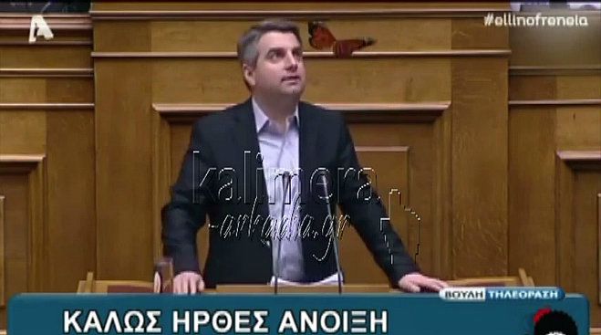 Η «Ελληνοφρένεια», ο Οδυσσέας και η … πεταλούδα της Βουλής (vd)!