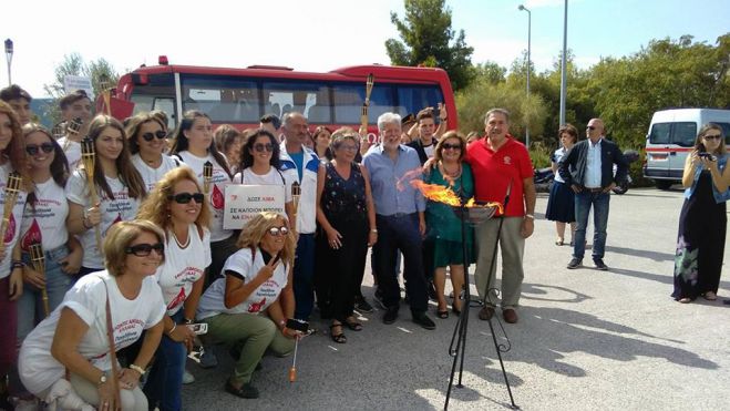 Τη φλόγα της Λαμπαδηδρομίας εθελοντών αιμοδοτών κράτησε ο Γιάννης Κούρος! (εικόνες)