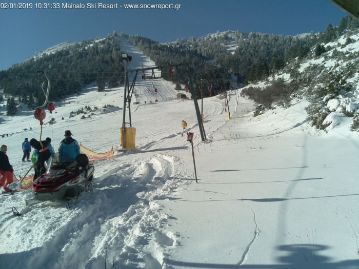 Χιονοδρομικό Μαινάλου | Δείτε live εικόνα!