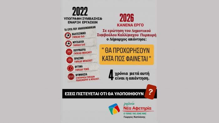 &Kappa;&alpha;&pi;&lambda;ά&nu;&eta;&sigmaf;: "&Tau;έ&sigma;&sigma;&epsilon;&rho;&alpha; &chi;&rho;ό&nu;&iota;&alpha; &upsilon;&pi;&omicron;&sigma;&chi;έ&sigma;&epsilon;&iota;&sigmaf; - &Kappa;&alpha;&nu;έ&nu;&alpha; έ&rho;&gamma;&omicron;"