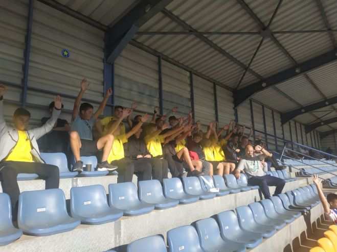 Παιδιά από τις ακαδημίες της ΑΕΚ Τρίπολης στο παιχνίδι της Εθνικής Ελπίδων