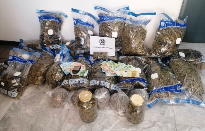 Σημαντική επιτυχία από την Ασφάλεια Τρίπολης | Κατασχέθηκαν πάνω από είκοσι κιλά κάνναβης