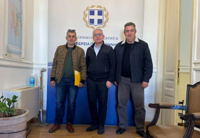 Με τους προέδρους της Σίταινας και της Καστάνιτσας συναντήθηκε ο Λαμπρόπουλος