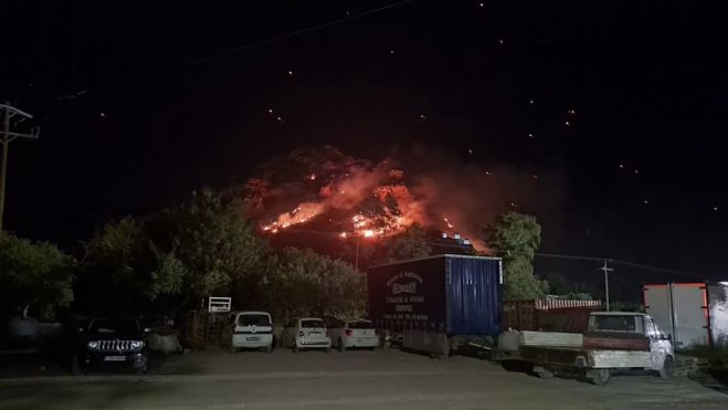 Υπό έλεγχο η φωτιά τη νύχτα της Ανάστασης στο Λεωνίδιο