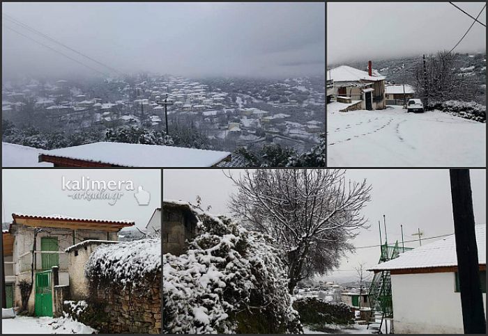 Γορτυνία - Πανέμορφη η χιονισμένη Γλανιτσιά! (εικόνες)