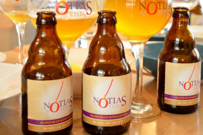 Μπύρα Νotias μια Βέλγικη μπύρα με Τσακώνικο Σαφράν. «Ταν υγεία ν&#039;άμου»