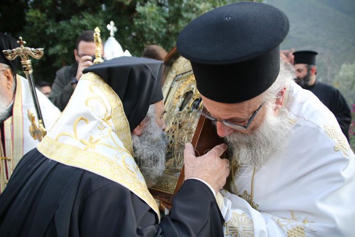 Το Λεωνίδιο υποδέχθηκε την θαυματουργή Εικόνα της Παναγίας Έλωνας (εικόνες)