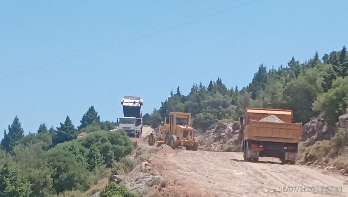 Άγιος Πέτρος Κυνουρίας | Εργασίες επισκευής στον κατεστραμμένο δρόμο του &quot;Προφήτη Ηλία&quot;