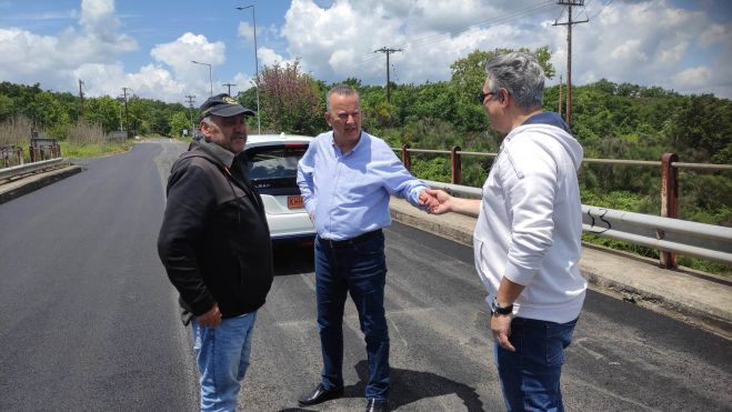 Στα έργα της γέφυρας Βελιγοστής ο Σκαντζός (εικόνες)