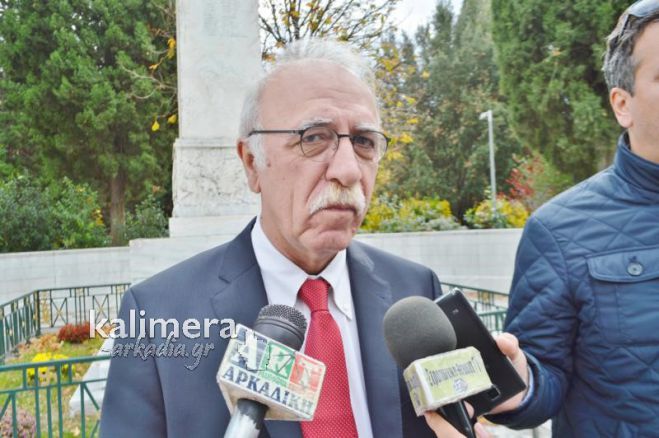 &Alpha;&nu;. &Upsilon;&pi;&omicron;&upsilon;&rho;&gamma;ό&sigmaf; &Epsilon;&theta;&nu;&iota;&kappa;ή&sigmaf; Ά&mu;&upsilon;&nu;&alpha;&sigmaf;: &laquo;&Theta;&alpha; &delta;&omicron;ύ&mu;&epsilon; &tau;&iota; &theta;&alpha; &kappa;ά&nu;&omicron;&upsilon;&mu;&epsilon; &mu;&epsilon; &tau;&omicron; &alpha;&epsilon;&rho;&omicron;&delta;&rho;ό&mu;&iota;&omicron; &tau;&eta;&sigmaf; &Tau;&rho;ί&pi;&omicron;&lambda;&eta;&sigmaf;...&raquo; (vd)