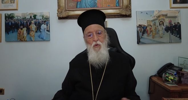 &Omicron; &Mu;&eta;&tau;&rho;&omicron;&pi;&omicron;&lambda;ί&tau;&eta;&sigmaf; &Alpha;&lambda;έ&xi;&alpha;&nu;&delta;&rho;&omicron;&sigmaf; &mu;&iota;&lambda;ά &gamma;&iota;&alpha; &tau;&eta;&nu; &omicron;&upsilon;&sigma;ί&alpha; &tau;&eta;&sigmaf; &gamma;&iota;&omicron;&rho;&tau;ή&sigmaf; &tau;&omega;&nu; &Chi;&rho;&iota;&sigma;&tau;&omicron;&upsilon;&gamma;έ&nu;&nu;&omega;&nu; (vd)