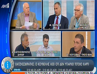 Αποκάλυψη Οδυσσέα για non paper των πολιτικών αρχηγών – Χαμός το πρωί στον Αντ1!