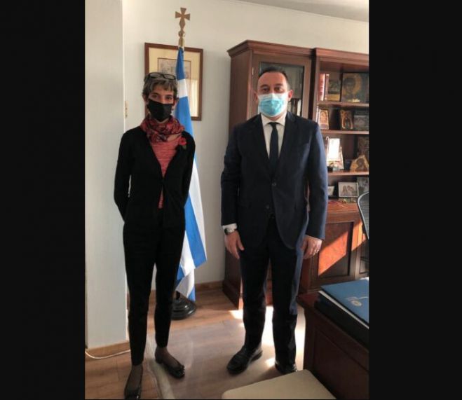 &Eta; &sigma;&upsilon;&nu;ά&nu;&tau;&eta;&sigma;&eta; &Beta;&lambda;ά&sigma;&eta; &mu;&epsilon; &tau;&eta;&nu; &Pi;&rho;έ&sigma;&beta;&eta; &tau;&omicron;&upsilon; &Eta;&nu;&omega;&mu;έ&nu;&omicron;&upsilon; &Beta;&alpha;&sigma;&iota;&lambda;&epsilon;ί&omicron;&upsilon;