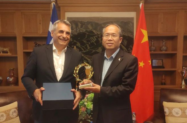 Ανάρτηση από την Πρεσβεία της Κίνας: "Με τον Δήμαρχο Τρίπολης συζητήσαμε για την εμβάθυνση της φιλίας και συνεργασίας, μεταξύ Τρίπολης και Guiyang"