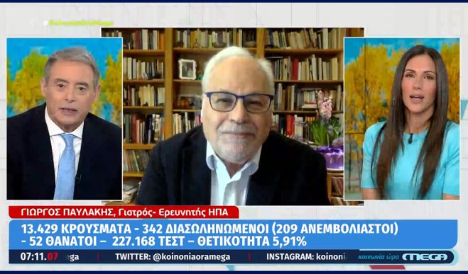 Παυλάκης: &quot;Λάθος η κατάργηση των μέτρων – Θα νοσήσουμε όλοι από την Όμικρον 2&quot;
