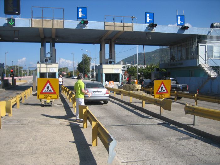 Ο σταθμός διοδίων Ρίου ... αλλάζει θέση!