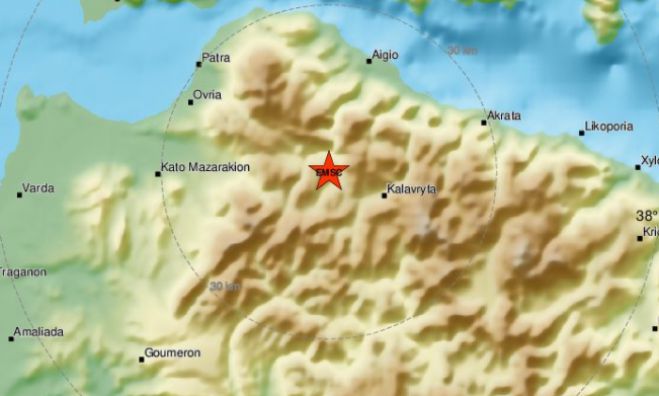 Σεισμική δόνηση 4.5 Ρίχτερ ταρακούνησε και την Αρκαδία
