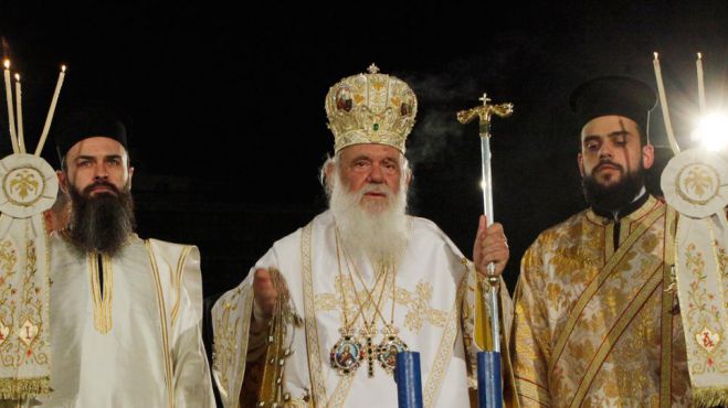 &Sigma;&tau;&alpha;&mu;ά&tau;&eta;&sigma;&epsilon; &tau;&omicron; &Chi;&rho;&iota;&sigma;&tau;ό&sigmaf; &Alpha;&nu;έ&sigma;&tau;&eta; &omicron; &Iota;&epsilon;&rho;ώ&nu;&upsilon;&mu;&omicron;&sigmaf; &kappa;&alpha;&iota; &tau;&rho;&alpha;&gamma;&omicron;ύ&delta;&eta;&sigma;&epsilon; &tau;&omicron;&nu; &Epsilon;&theta;&nu;&iota;&kappa;ό Ύ&mu;&nu;&omicron;! (vd)